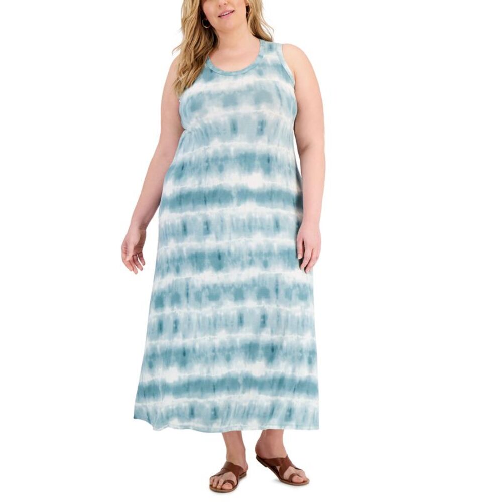 Style & Co Plus Size Tie Dyed Maxi Dress